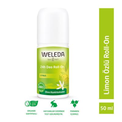 Déodorant bille naturel Weleda - Sans aluminium, parfum citron, protection 24h