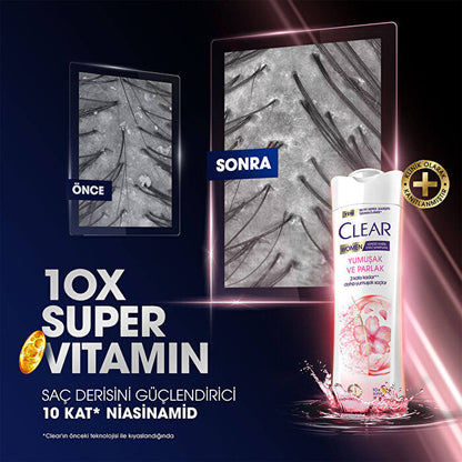 Champú anticaspa Clear - Fórmula nutritiva | 12 fl oz
