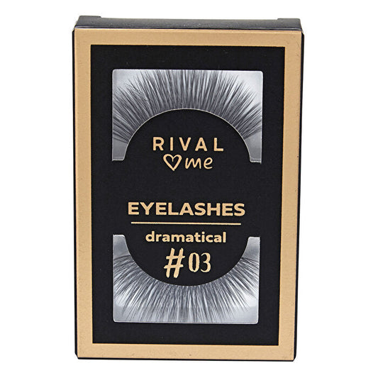 Rival Loves Me Fake Eyelashes No:03 Dramatic - 1 Pair | Natural & Lightweight