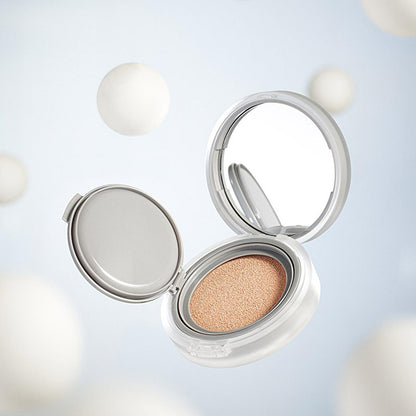 Base de maquillaje Nu Zero Cushion de rom&nd: cobertura ligera y duradera para un cutis natural e impecable - Maquillaje coreano con efecto difuminador de poros