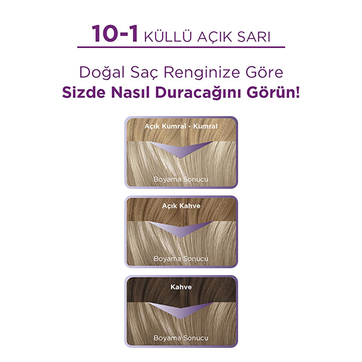 Tinte para el cabello Palette 10-1 - Rubio cenizo claro con fórmula de triple cuidado para entusiastas de la belleza | 4.2 fl. oz.