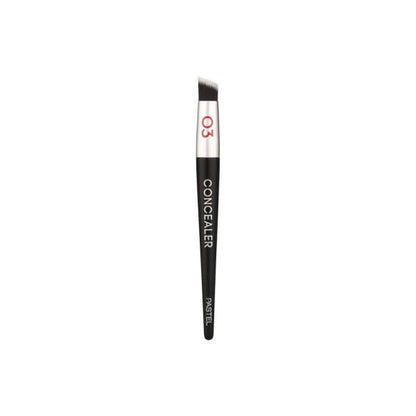 Brocha para corrector Pastel Profashion para una aplicación precisa de maquillaje de ojos: estructura de cerdas densas, corte especial para una fácil distribución del corrector