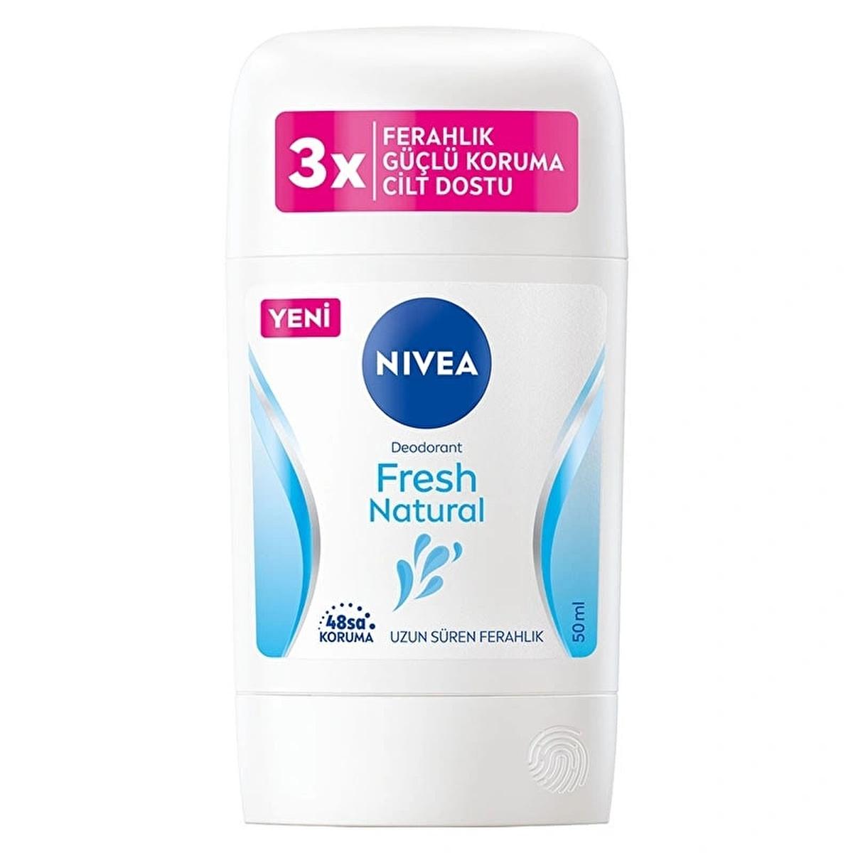 Nivea Fresh Natural Women's Deodorant Stick - 48 Hour Protection, Aluminum-Free, 1.69 fl oz