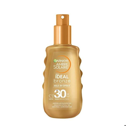 Garnier Ambre Solaire SPF 30 Sunscreen Spray - Ideal Bronze: Water Resistant, Non-Greasy Sun Protection & Radiant Tan, 5.07 fl oz