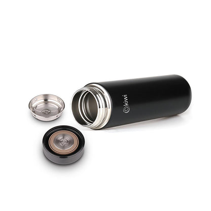 Thermos numérique Kiwi : bouteille d'eau isotherme en acier inoxydable de 500 ml avec affichage de la température - Garde les boissons chaudes et froides pour le camping, les voyages