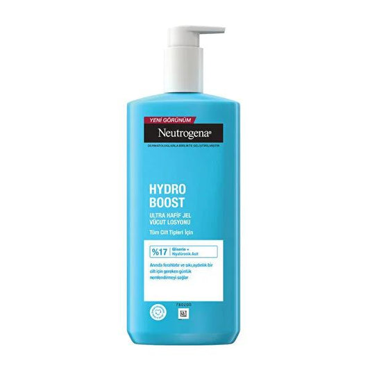 Loción corporal Neutrogena Hydroboost: hidratación de 72 horas con ácido hialurónico para piel seca y sensible; hidratante corporal no graso y de rápida absorción