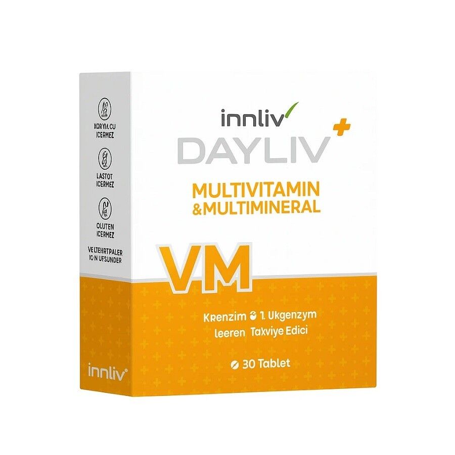 Innliv Dayliv VM Multivitamin Daily Mineral Support 30 Tablets