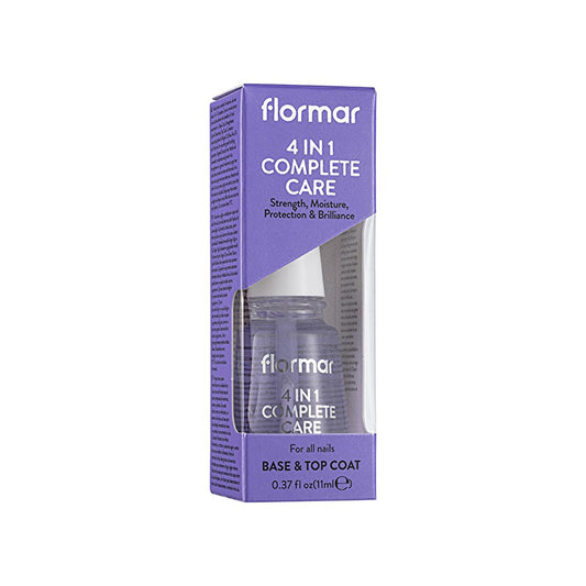 Flormar 4 en 1 Tratamiento Completo Fortalecedor y Nutritivo para Uñas - Cuidado de uñas 4 en 1, acabado brillante, fórmula nutritiva