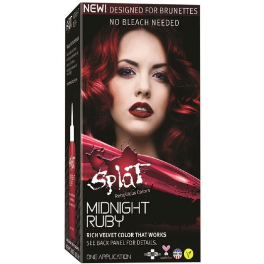 Splat Midnight Ruby Hair Color Kit Semi-Permanent Hair Color Pasteur Pharmacy