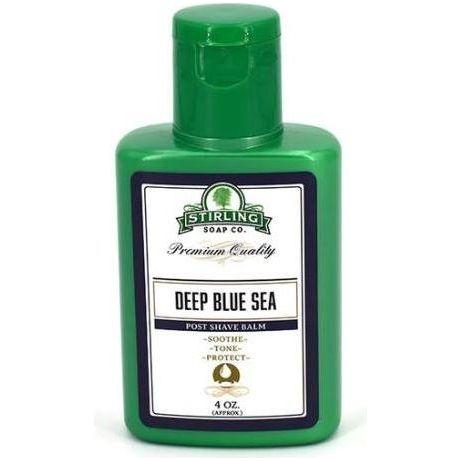 Stirling Soap Co. Deep Blue Sea Shaving Collection Shaving Set Pasteur Pharmacy Post Shave Balm 4oz