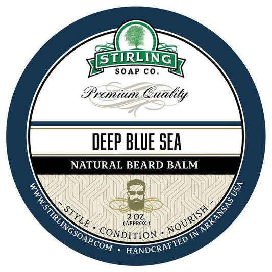 Stirling Soap Co. Deep Blue Sea Natural Beard Balm 2 Oz Beard Balm Pasteur Pharmacy