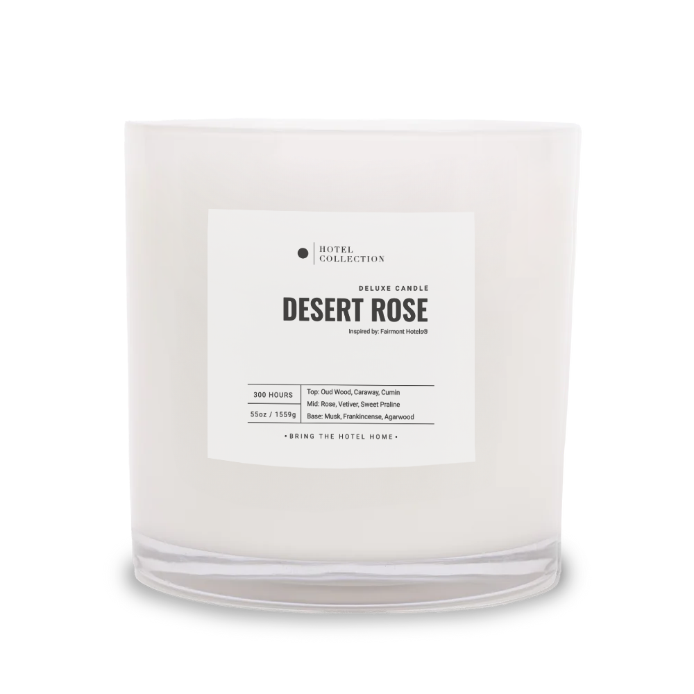 Hotel Collection Deluxe Desert Rose™ Candle Candle Hotel Collection White