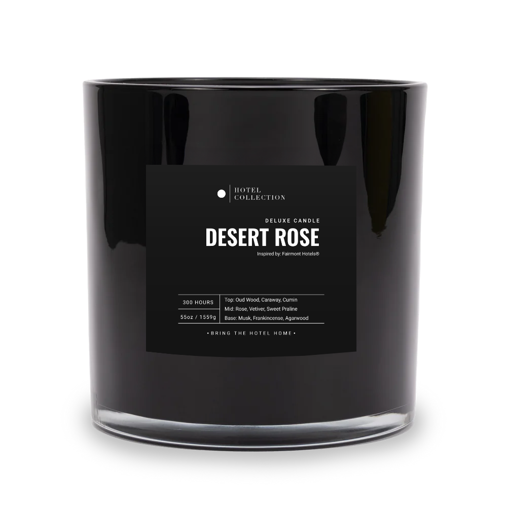 Hotel Collection Deluxe Desert Rose™ Candle Candle Hotel Collection Black