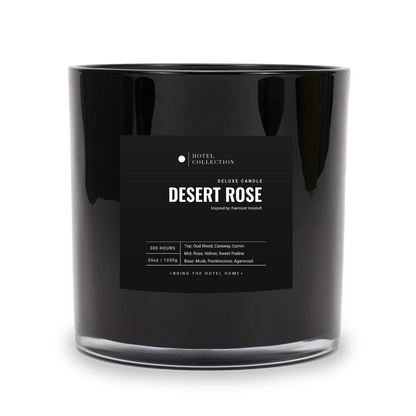 Hotel Collection Deluxe Desert Rose™ Candle Candle Hotel Collection Black