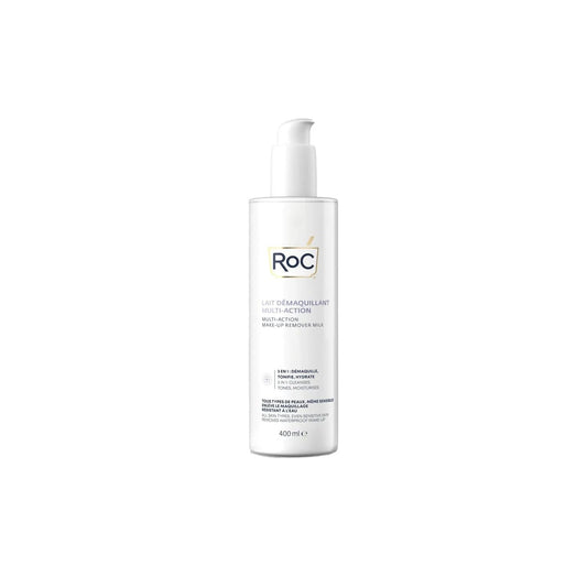 RoC 3-in-1 Makeup Cleansing Milk - 400ml, Multi-functional Skincare Cleanser for Effective Makeup Removal