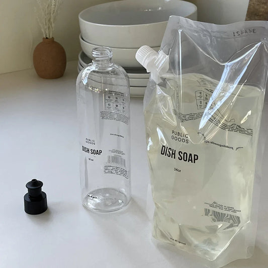 Mandarin Basil Dish Soap Refill Household Public Goods