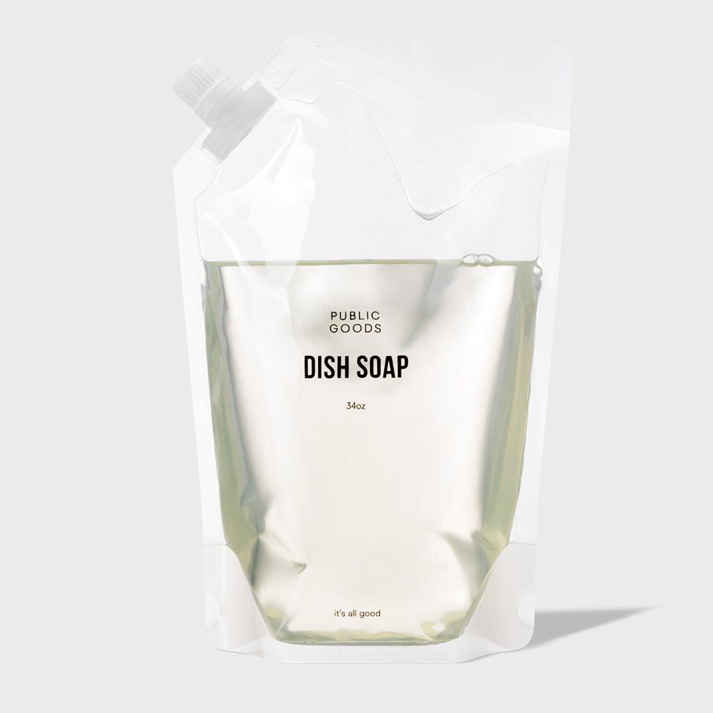 Mandarin Basil Dish Soap Refill Household Public Goods