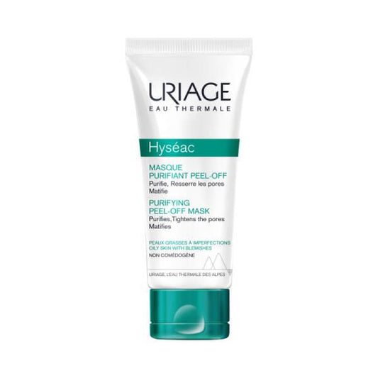 Uriage Hyseac Purifying Peel-Off Mask: Deep Cleansing Kaolin Clay Facial Mask for Acne & Pore Minimizing