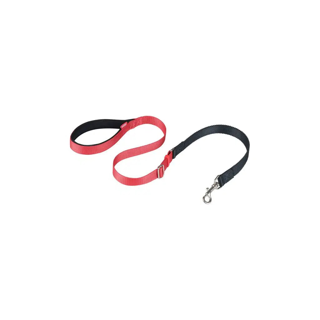 Doca Shock Absorbing Nylon Bungee Dog Leash Red 4ft