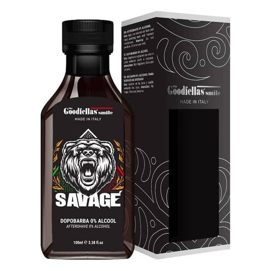 The Goodfellas' Smile Savage Aftershave Based Alcohol/Alcohol Free Aftershave Set Pasteur Pharmacy Alcohol Free Aftershave Splash 3.38 oz