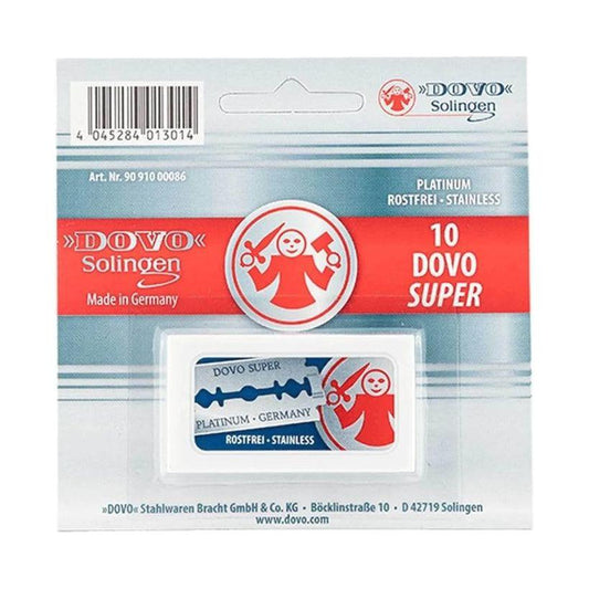 Dovo Super Razor 10 Blades for Safety Razor Platinum Stainless Solingen Germany Safety Razor Blades Pasteur Pharmacy