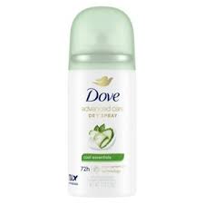 Dove Cool Essentials Travel Size Dry Spray Deodorant (Cucumber & Green Tea) 1 oz Deodorant & Anti-Perspirant Pasteur Pharmacy