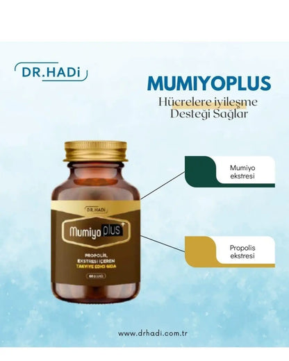 Suplemento dietético Dr. Hadi MumiyoPlus Shilajit, 60 cápsulas