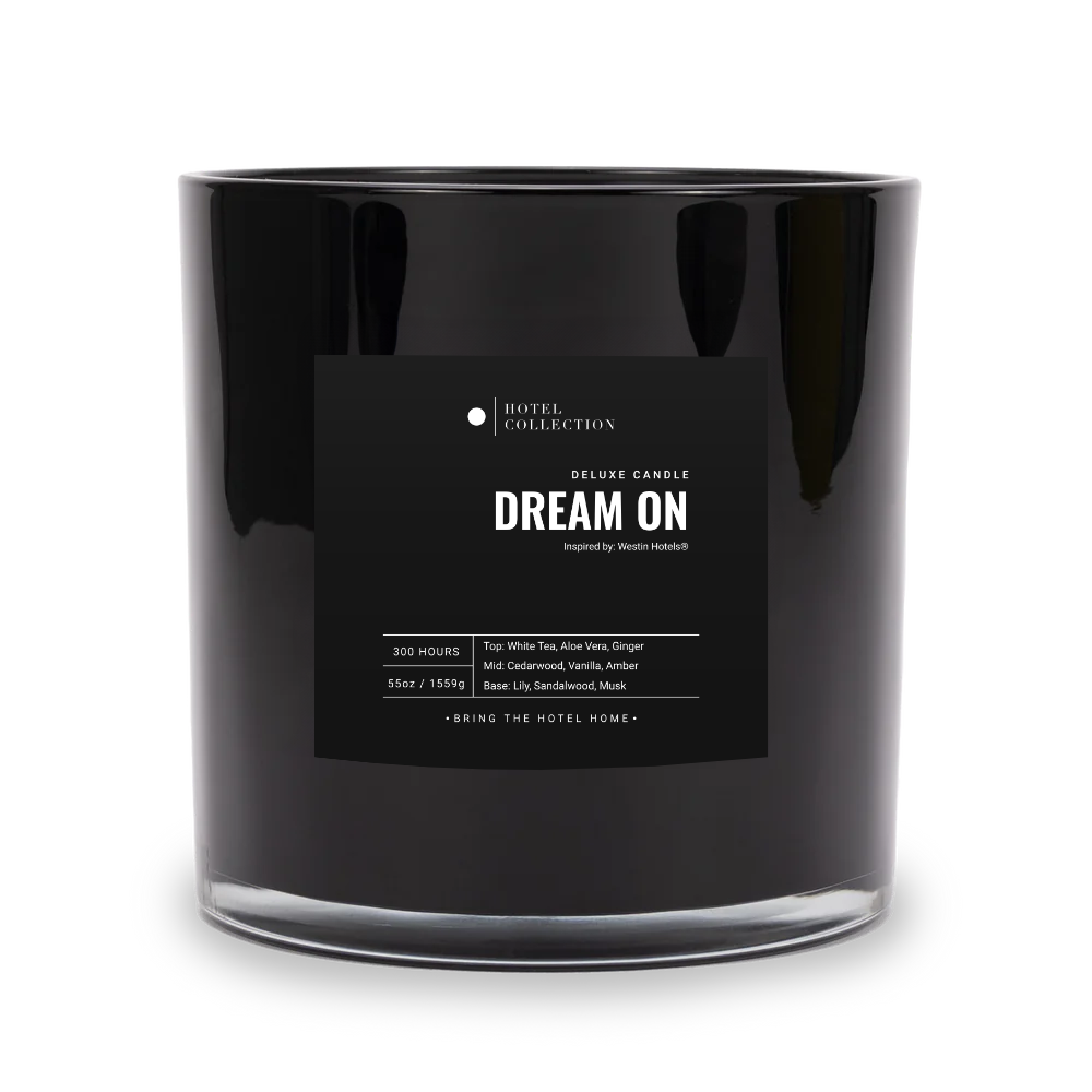 Hotel Collection Deluxe Dream On Candle Candle Hotel Collection Black