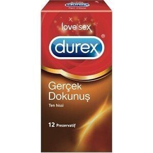 Preservativos Durex Real Feel para una sensación natural piel con piel, 10 unidades