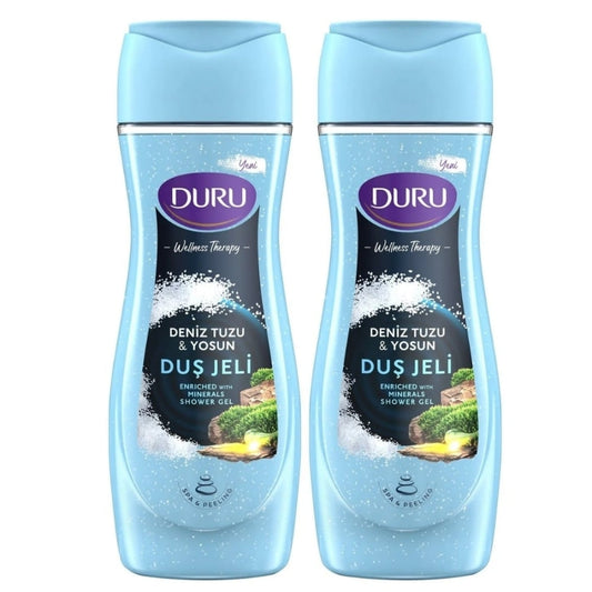 Gel douche rafraîchissant Duru au sel marin et aux algues 2 x 450 ml