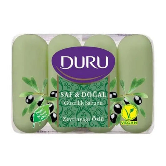Savon de beauté à l'huile d'olive pure et naturelle Duru 4 x 70 g