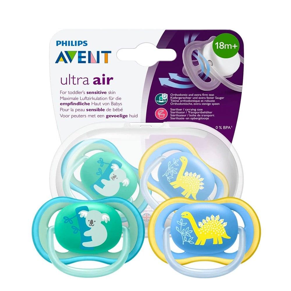 Philips Avent Ultra Air Baby Pacifier 18m+ - Comfort Soothing Soother for Infants Newborns