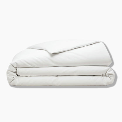 Housse de couette blanche en coton biologique