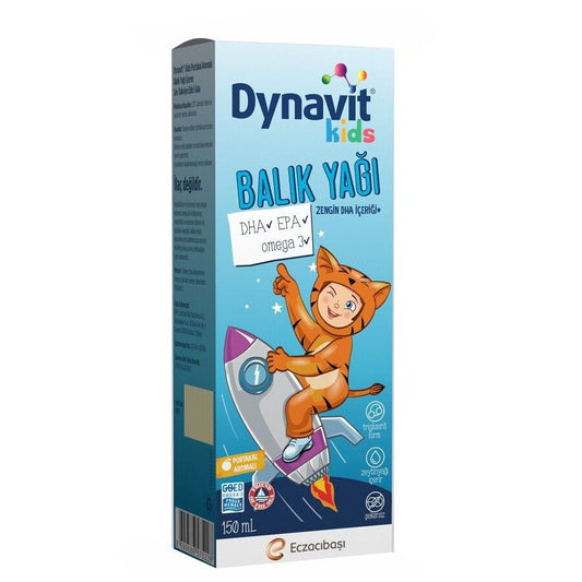 Sirop d'huile de poisson Dynavit KIDS Complément oméga 3 150ml
