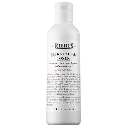 Kiehl's Ultra Facial Toner - Lotion tonique hydratante pour peaux sèches, équilibre et adoucit grâce à l'huile de noyau d'abricot, au squalane et à l'huile d'avocat