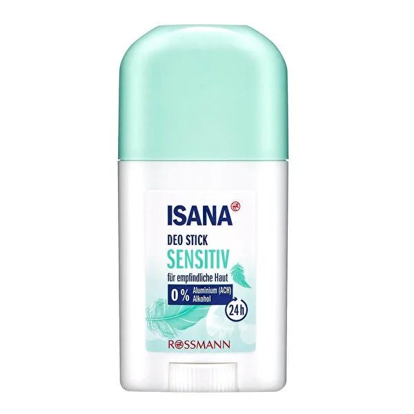 Isana Sensitive Skin Deodorant Stick - Long Lasting Odor Protection, 24 Hour Effectiveness, Dermatologically Tested