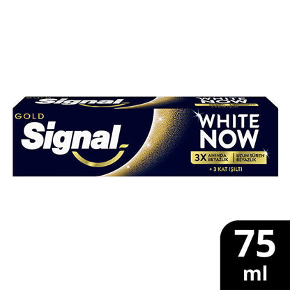 Pasta dental Signal White Now Gold 75ml - Blanqueamiento instantáneo | Eliminación de manchas