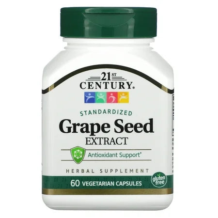 21st Century Grape Seed Extract Vegetarian Capsules 60 Cp Health Care Pasteur Pharmacy