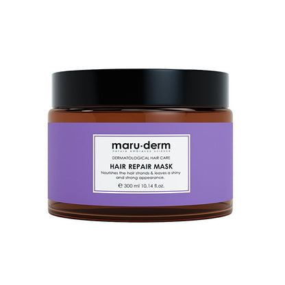 Masque réparateur capillaire Maruderm : Soin hydratant profond à l'huile d'argan et de coco pour cheveux secs et abîmés - Force et brillance
