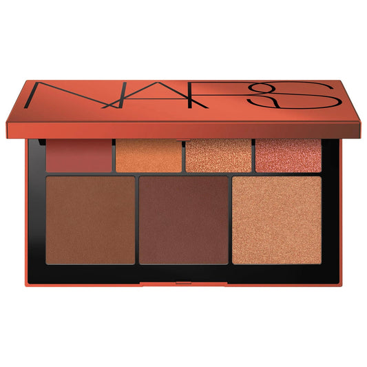 Paleta facial NARS Laguna: sombra de ojos, bronceador e iluminador todo en uno - Tonos cálidos, sin parabenos - Paleta de maquillaje definitiva