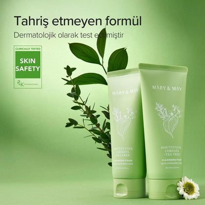 Mousse nettoyante Mary & May Houttuynia Cordata & Tea Tree 150 ml
