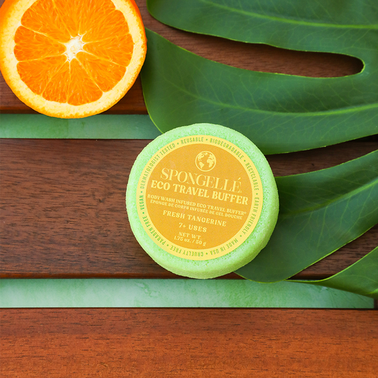 Tangerine fraîche | Tampon de voyage écologique