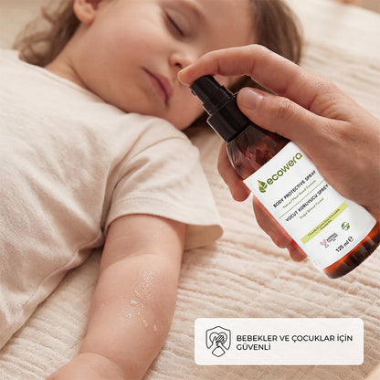 Spray de protection corporelle bio Ecowera Brume rafraîchissante pour l'extérieur 125 ml