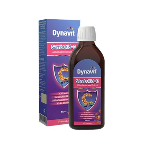 Sirop complément alimentaire Dynavit pour le soutien du système immunitaire - Zinc, Vitamine C, Extrait de sureau noir, 150 ml