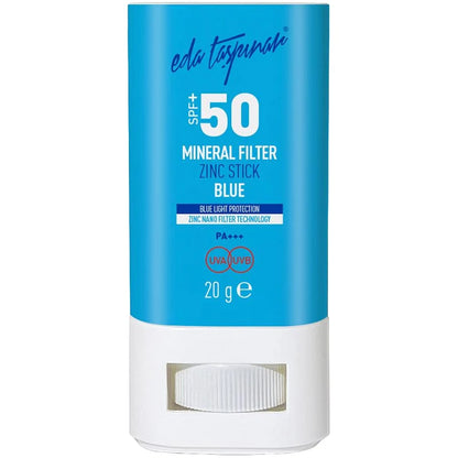 Eda Taspinar Stick Solaire Minéral au Zinc Bleu SPF 50+ 20g