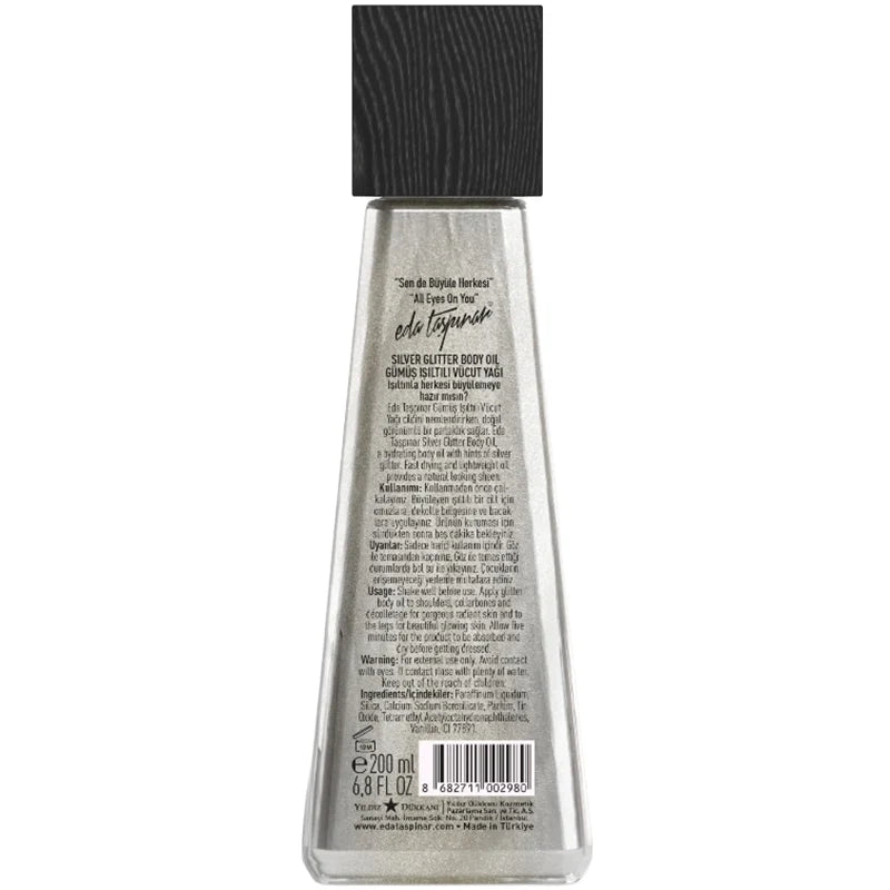 Eda Taspinar Silver Illusion Glitter Body Oil 200ml