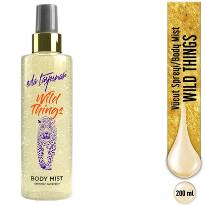 Brume corporelle scintillante pour le corps Wild Things d'Eda Taspinar pour un éclat radieux 200 ml