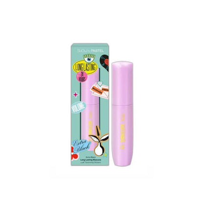 Máscara de pestañas Pastel Show Your Look Long Lasting Extra Black 9 ml - Máscara negra resistente al agua con efecto volumen y extracto de caléndula