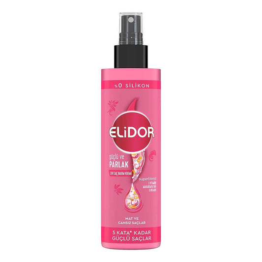Elidor Strong & Glossy Leave-In Conditioner Spray 200 ml