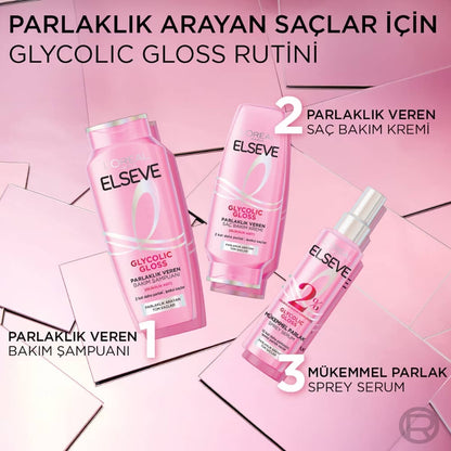 Sérum capilar L'Oréal Paris Elseve Glycolic Gloss brillo 150 ml
